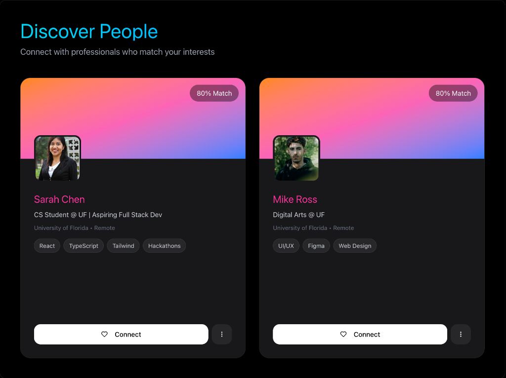 Matching Demo UI